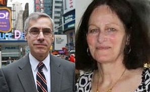 A picture of Alexandra Daddario's parents; Richard C. Daddario and Christina Daddario.